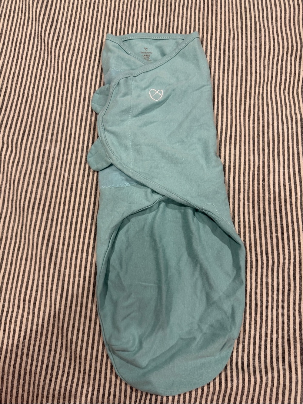 Swaddle Me Size Large Seafoam Green Swaddle